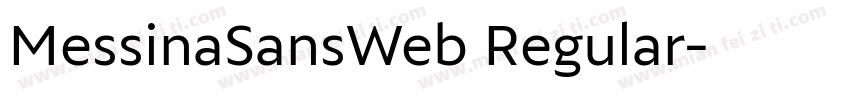 MessinaSansWeb Regular字体转换
